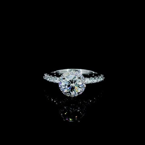 Cupira Cupira Halo Engagement Ring with lab-grown diamonds