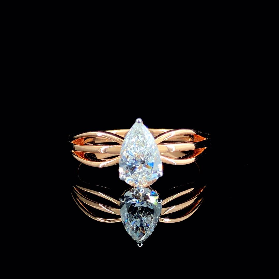 Cupira Cupira Vintage Rose Cut Diamond Ring with lab-grown diamonds