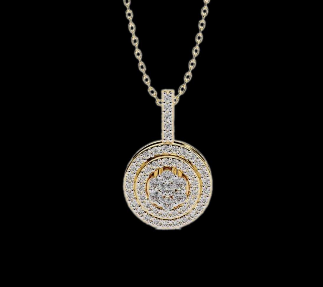 Cupira Cupira Crescent Moon Diamond Pendant with lab-grown diamonds