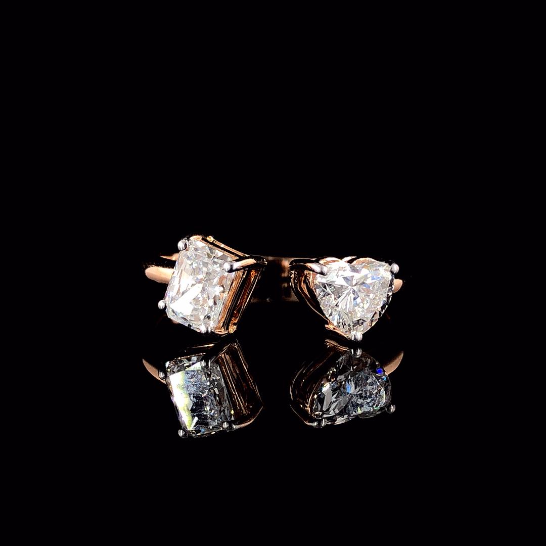 Cupira Cupira Hidden Halo Diamond Ring with lab-grown diamonds