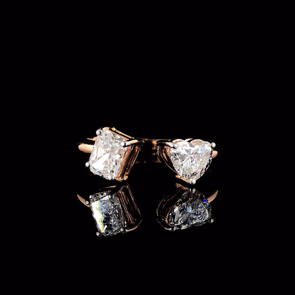 Cupira Cupira Hidden Halo Diamond Ring with lab-grown diamonds