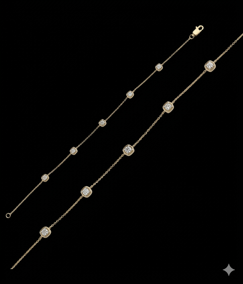 Cupira Cupira Snowflake Diamond Bracelet with lab-grown diamonds