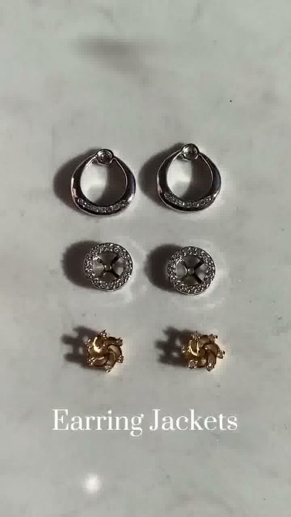 Cupira Cupira Pavé Diamond Hoop Earrings with lab-grown diamonds