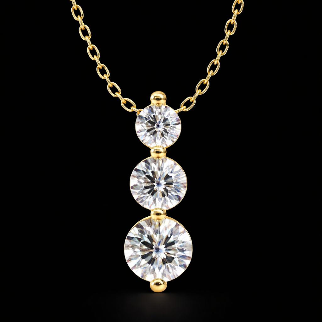 Cupira Cupira Geometric Diamond Pendant with lab-grown diamonds